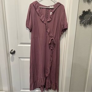 Loft Lilac Colored Dress Size 14 - BRAND NEW WITH TAGS